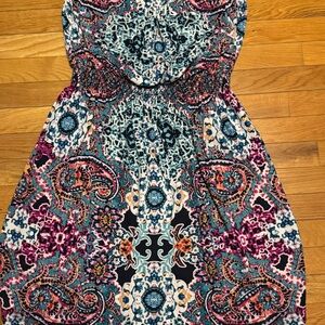 Maurices Multicolor Strapless Dress